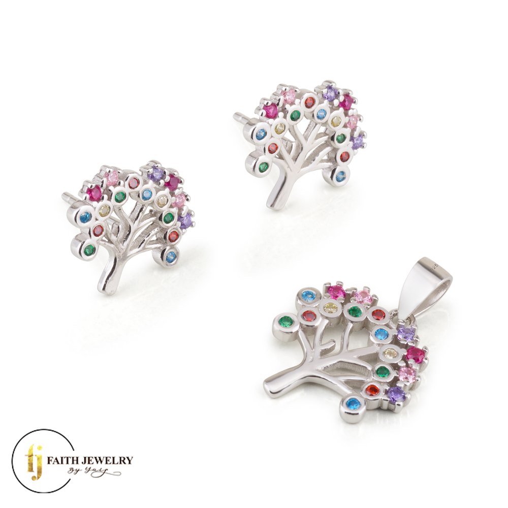 Tree of Life - Set of Pendants and Earrings