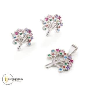 Tree of Life - Set of Pendants and Earrings