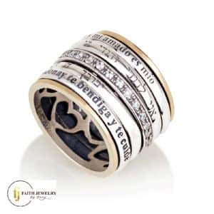 Silver Combined Gold - Rings