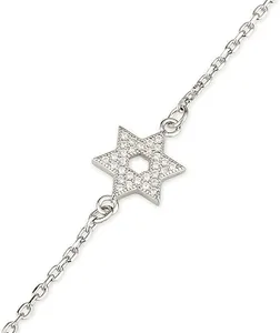 white star of David jewelry set sterling silver