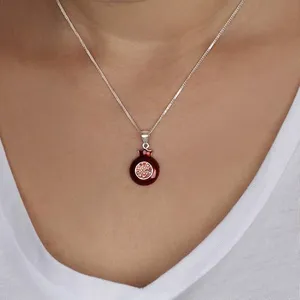 pomegranate jewelry set earring necklace 925 sterling silver Judaica jewelry set