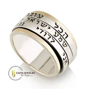 Silver Combined Gold - Rings